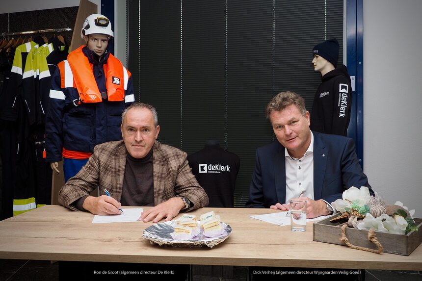 Ondertekening PBM raamcontract De Klerk - Wijngaarden Veilig Goed